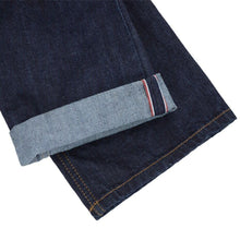 Load image into Gallery viewer, Blue Selvedge Straight Rockstud Denim Jeans