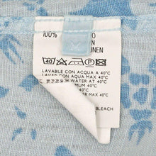 Load image into Gallery viewer, Blue Linen Short Sleeve Shirt