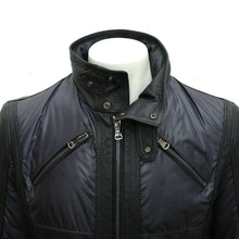 Load image into Gallery viewer, D&G Navy Blue Leather Jacket