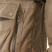 Load image into Gallery viewer, Khaki Leather Blouson Jacket