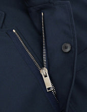 Load image into Gallery viewer, Navy Blue Jacket with Leather Panel