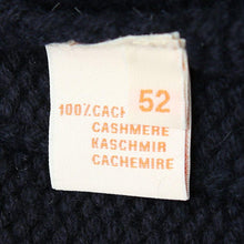 Load image into Gallery viewer, Navy Hooded Cashmere Cardigan With Horn Toggles