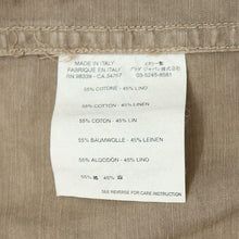 Load image into Gallery viewer, Khaki Cotton Linen Blend Military Inspired Jacket