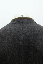 Load image into Gallery viewer, 3/4 Length Grey Wool Coat Jacket