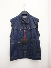 Load image into Gallery viewer, Denim Jacket With Detachable Leather Sleeves
