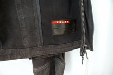 Load image into Gallery viewer, Brown Suede Leather & Cotton Utility Jacket