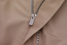 Load image into Gallery viewer, Beige Resin Silk Cloth Jacket With Piping Detail