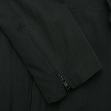 Load image into Gallery viewer, Black Bomber Jacket With Raw Edge Seams