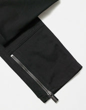 Load image into Gallery viewer, Black Motorcycle Skinny Jeans
