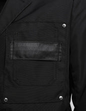Load image into Gallery viewer, Black Nylon Blazer With Patch Pockets