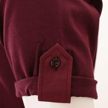 Load image into Gallery viewer, Bordeaux Pique Polo T-Shirt