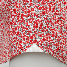 Load image into Gallery viewer, Red & White Floral Cotton Casual Shirt