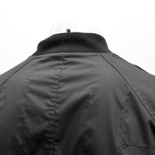 Load image into Gallery viewer, Black Bomber Jacket with Zip Detail