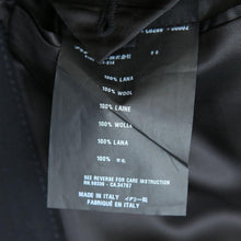 Load image into Gallery viewer, Black Compact Wool Double Breasted Overcoat