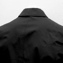 Load image into Gallery viewer, Black Cotton Harrington Jacket Monogram Buttons
