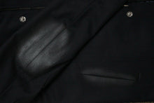 Load image into Gallery viewer, Blue Wool Coat With Painted Details