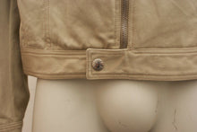 Load image into Gallery viewer, Beige Cotton Silk Twill Denim Style Jacket