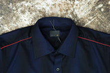 Load image into Gallery viewer, Blue Wool Flannel Shadow Plaid Shirt
