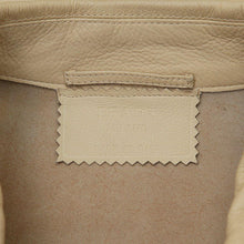 Load image into Gallery viewer, Calfskin Leather Zip Up Jacket in Peach Tone