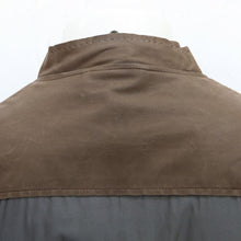 Load image into Gallery viewer, Khaki & Grey Leather Stripe Paneled Jacket
