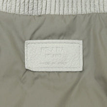 Load image into Gallery viewer, White Pebbled Deer Skin Leather Jacket With Gradient