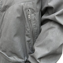 Load image into Gallery viewer, Grey Nappa Leather Bomber Jacket