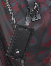 Load image into Gallery viewer, Red & Black Camustars Canvas Backpack