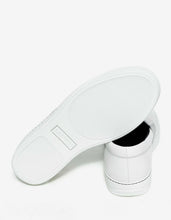 Load image into Gallery viewer, Aged White Leather Slip On Trainers