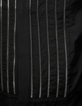 Load image into Gallery viewer, Black Shirt with Zip Embellishments