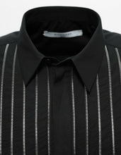 Load image into Gallery viewer, Black Shirt with Zip Embellishments