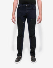 Load image into Gallery viewer, Indigo Wash Contrast Panel Denim Jeans