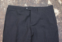 Load image into Gallery viewer, Graphite Grey Check Trousers With Satin Stripe
