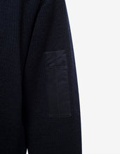 Load image into Gallery viewer, Navy Blue Logo Panelled Sweater