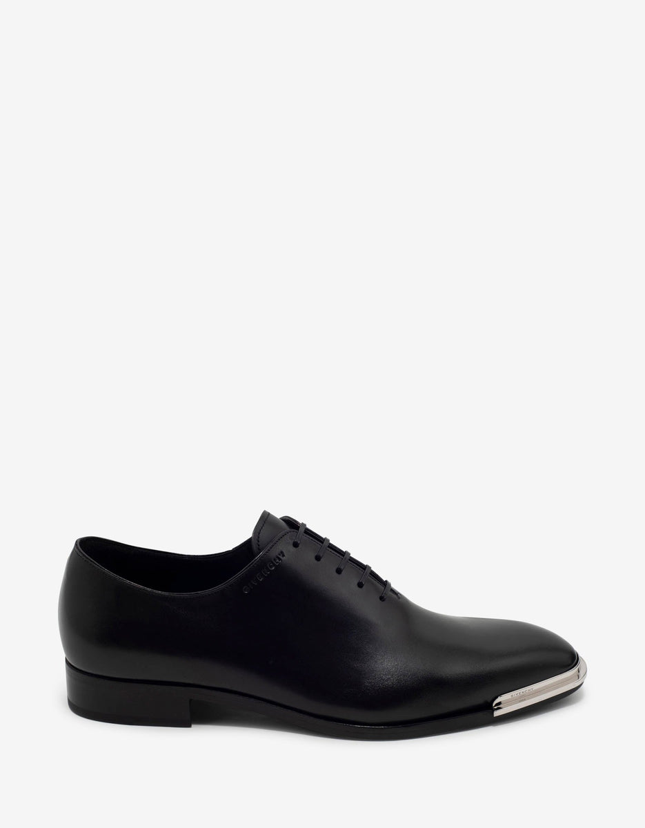 Black Leather Oxford Shoes with Metal Tips - – morphe1556123.com