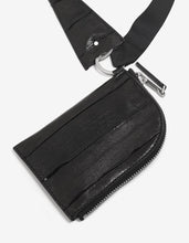 Load image into Gallery viewer, Black Leather Neck Wallet