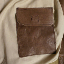 Load image into Gallery viewer, Chestnut Brown Leather Bomber Jacket
