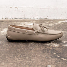 Load image into Gallery viewer, Beige Leather Driving Loafers Casual Lace Shoes
