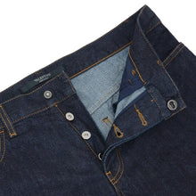 Load image into Gallery viewer, Blue Selvedge Straight Rockstud Denim Jeans
