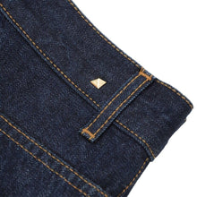 Load image into Gallery viewer, Blue Selvedge Straight Rockstud Denim Jeans
