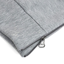 Load image into Gallery viewer, Grey Zip Sweat Pants Bottoms Casual Trousers
