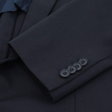 Load image into Gallery viewer, Midnight Dark Blue Nylon Blazer Jacket
