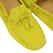 Load image into Gallery viewer, Yellow Sergio Suede Driving Loafer Slip On Shoe
