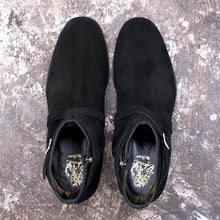 Load image into Gallery viewer, Black Sonny Suede Leather Zip &amp; Strap Boots
