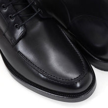 Load image into Gallery viewer, Black Baldwin Leather Lace Derby Boots Shoes
