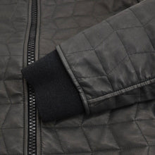 Load image into Gallery viewer, Grey Quilt Stitch Leather Jacket

