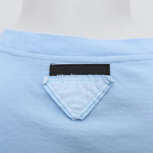 Load image into Gallery viewer, Light Blue Graphic Jersey Cotton T-Shirt Tee Top
