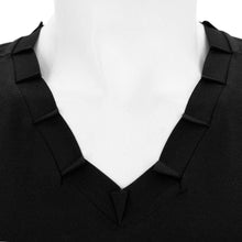 Load image into Gallery viewer, Black V-Neck T-Shirt
