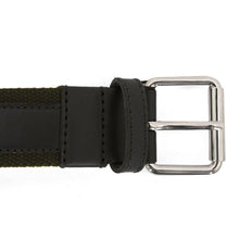 Load image into Gallery viewer, D&amp;G Khaki Canvas &amp; Leather Belt

