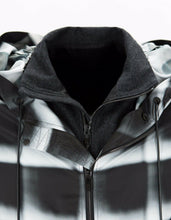 Load image into Gallery viewer, Grey Check Panelled Windbreaker
