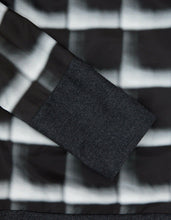 Load image into Gallery viewer, Grey Check Panelled Windbreaker

